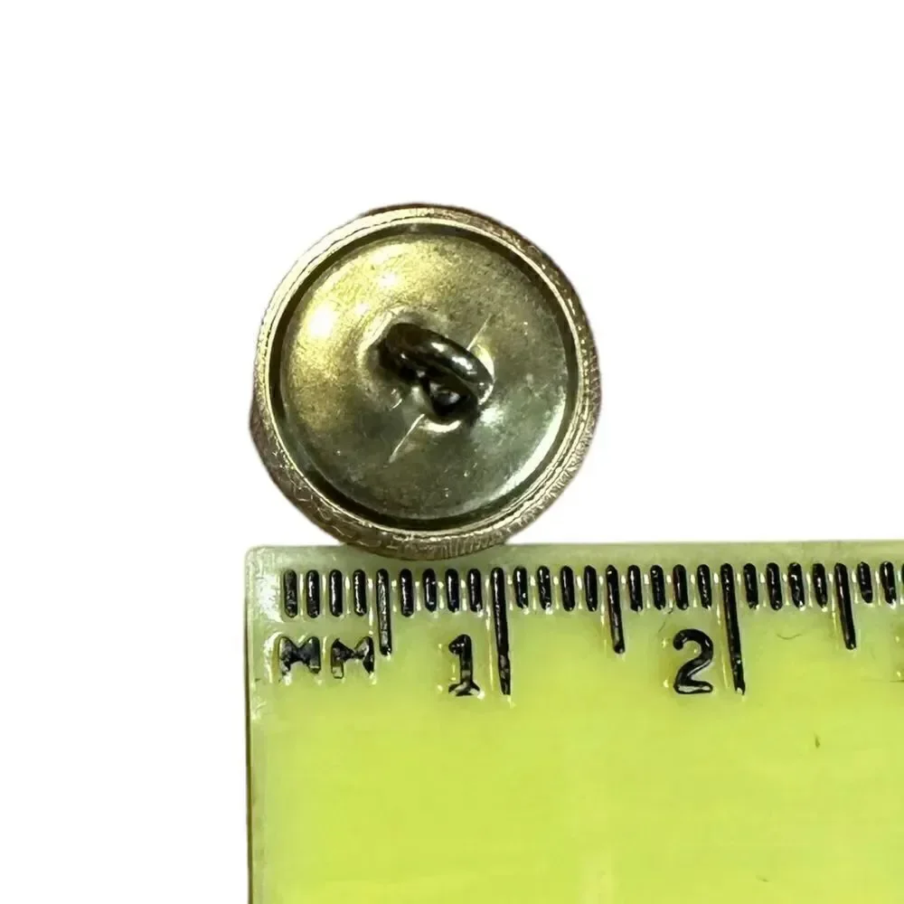 70s Vintage 12 swirly Gold tone buttons NIP